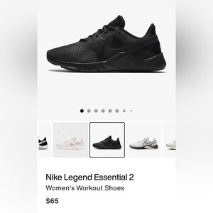 Black Nike Legend Essential 2
Gym Shoes Size 10